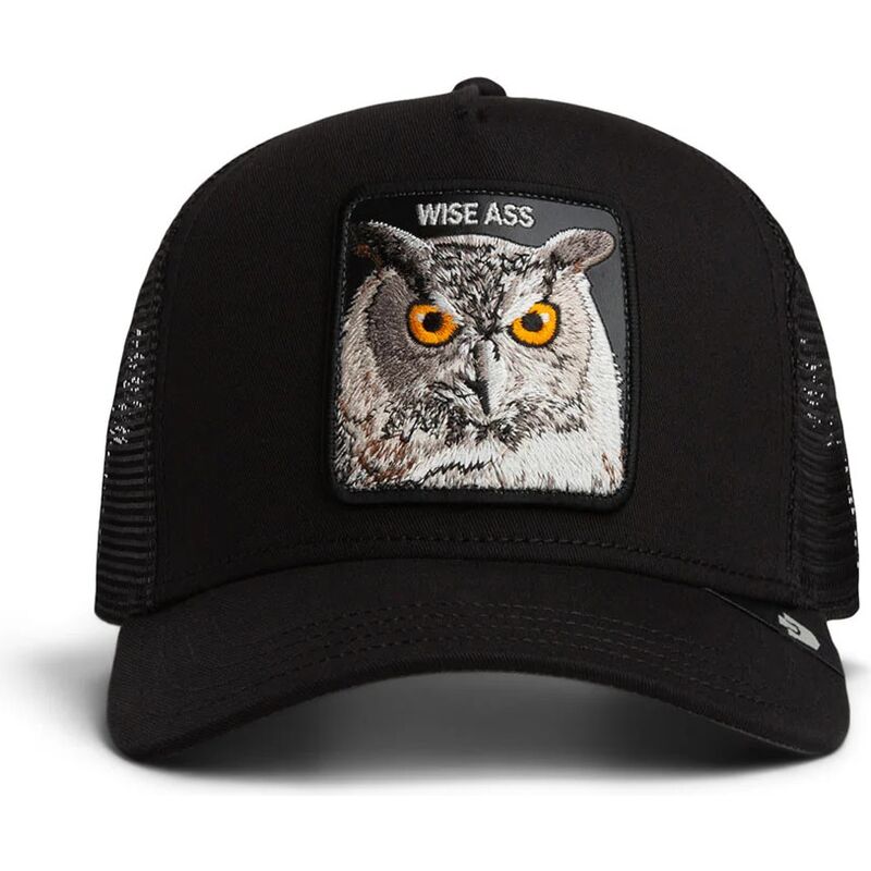 casquette-trucker-noire-hibou-wise-ass-original-recipe-the-farm-goorin-bros casquette-trucker-noire-hibou-wise-ass-original-recipe-the-farm-goorin-bros