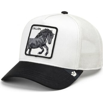 Casquette trucker blanche et noire cheval Digital Stallion Split Decision The Farm Goorin Bros.