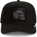 casquette-trucker-noire-crane-tonal-skull-full-intent-cancelled-the-farm-goorin-bros