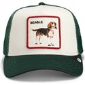 casquette-trucker-verte-chien-shadow-beagle-off-the-leash-the-farm-goorin-bros