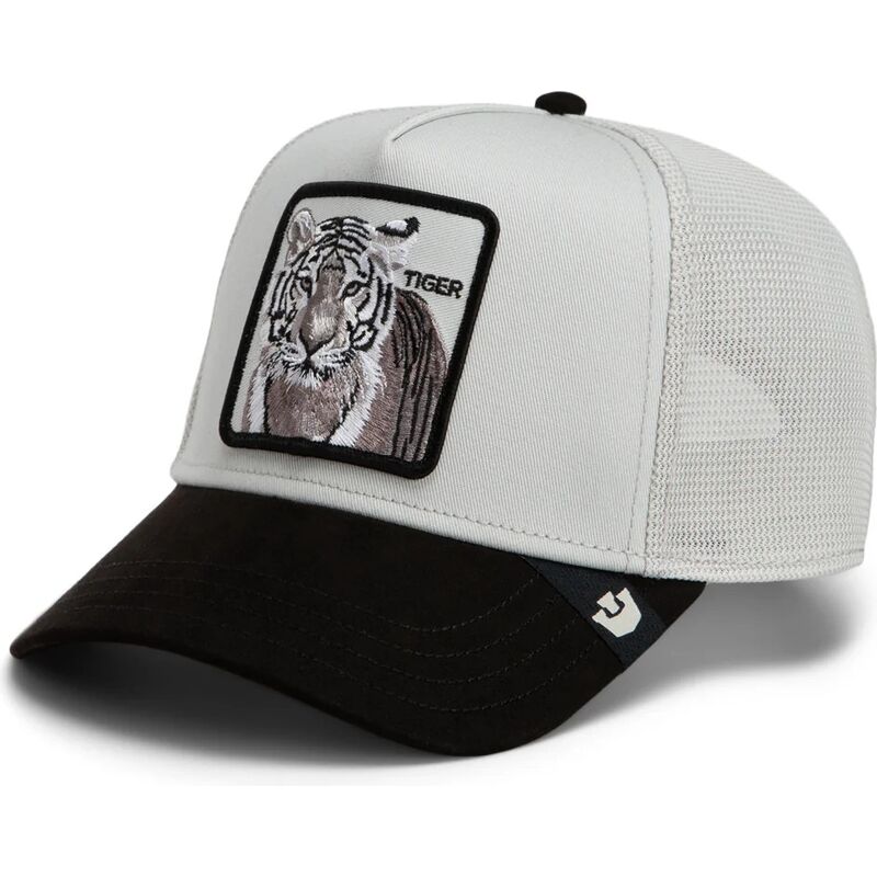 casquette-trucker-grise-et-noire-tigre-suede-tiger-microsuede-the-farm-goorin-bros