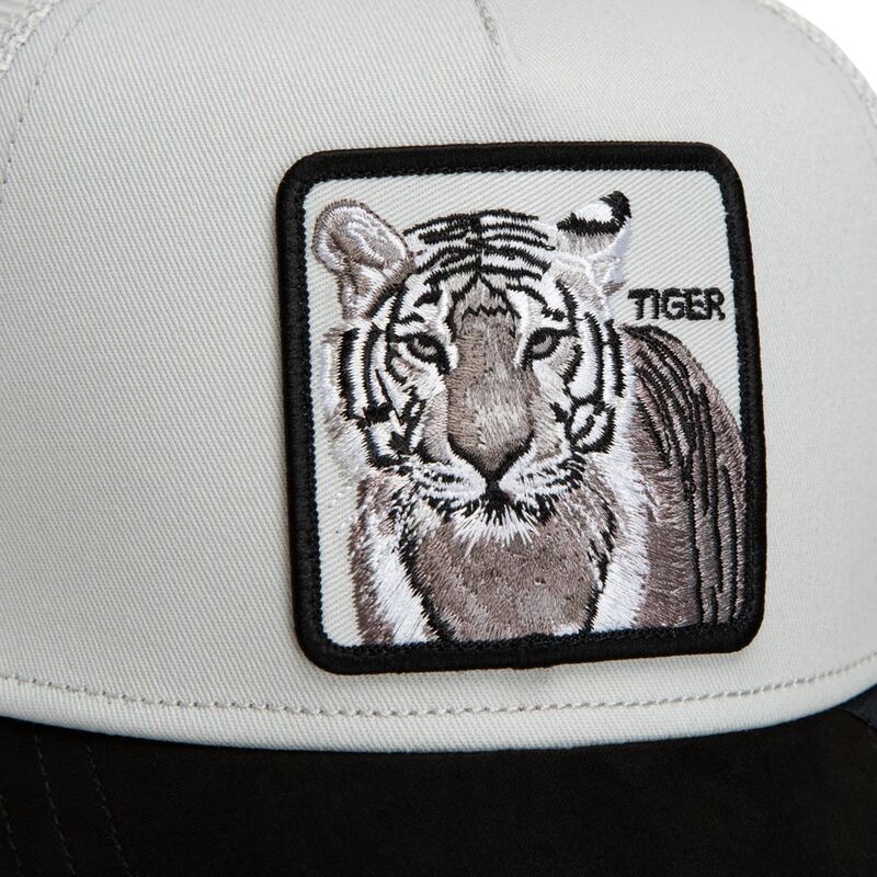 casquette-trucker-grise-et-noire-tigre-suede-tiger-microsuede-the-farm-goorin-bros