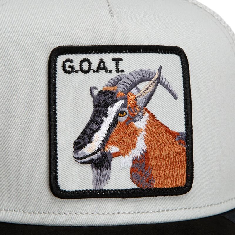 casquette-trucker-grise-et-noire-chevre-suede-greatest-goat-microsuede-the-farm-goorin-bros
