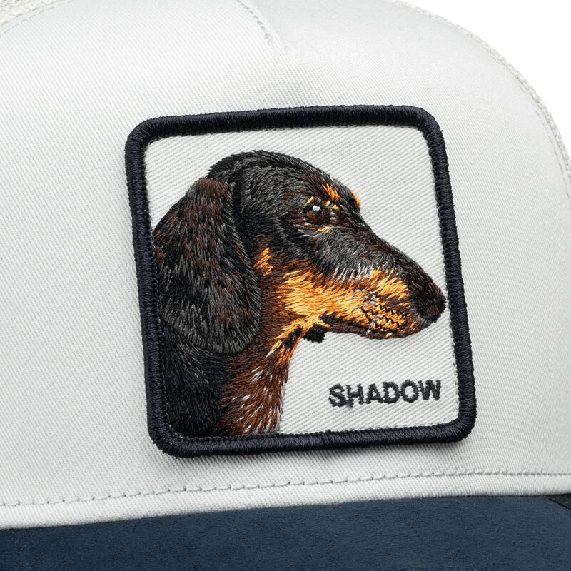 casquette-trucker-grise-et-bleue-marine-chien-suede-shadow-microsuede-the-farm-goorin-bros