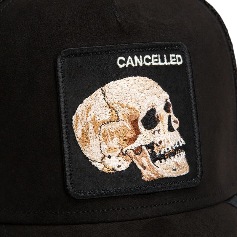 casquette-trucker-noire-crane-suede-cancelled-skull-microsuede-the-farm-goorin-bros