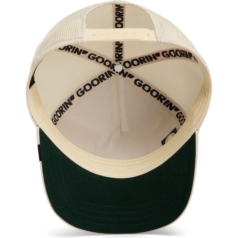 casquette-trucker-beige-crane-suede-cancelled-skull-microsuede-the-farm-goorin-bros casquette-trucker-beige-crane-suede-cancelled-skull-microsuede-the-farm-goorin-bros