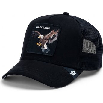 Casquette trucker noire aigle Suede Relentless Eagle Microsuede The Farm Goorin Bros.