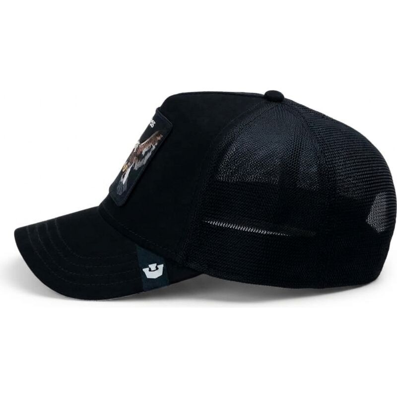 casquette-trucker-noire-aigle-suede-relentless-eagle-microsuede-the-farm-goorin-bros