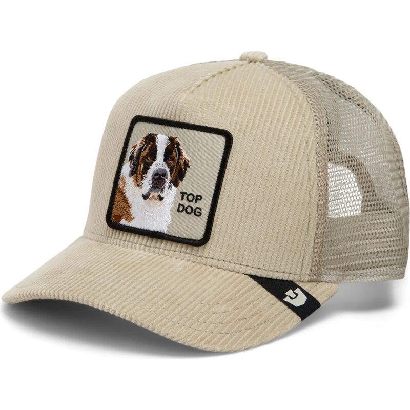 casquette-trucker-beige-chien-corduroy-top-dog-ridgeline-the-farm-goorin-bros casquette-trucker-beige-chien-corduroy-top-dog-ridgeline-the-farm-goorin-bros