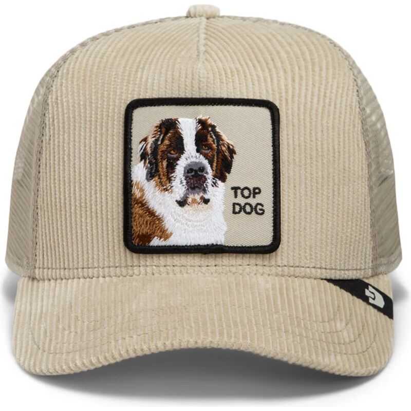 casquette-trucker-beige-chien-corduroy-top-dog-ridgeline-the-farm-goorin-bros casquette-trucker-beige-chien-corduroy-top-dog-ridgeline-the-farm-goorin-bros