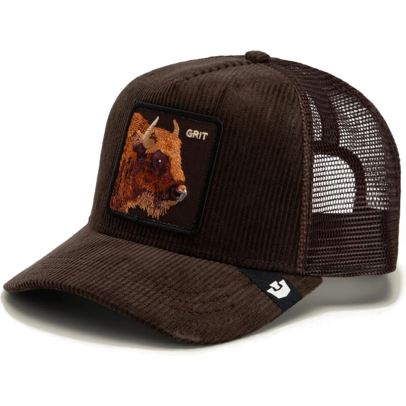 casquette-trucker-marron-buffle-corduroy-grit-ridgeline-the-farm-goorin-bros casquette-trucker-marron-buffle-corduroy-grit-ridgeline-the-farm-goorin-bros
