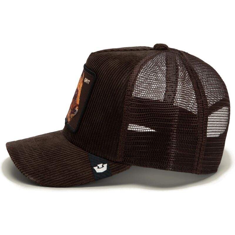 casquette-trucker-marron-buffle-corduroy-grit-ridgeline-the-farm-goorin-bros casquette-trucker-marron-buffle-corduroy-grit-ridgeline-the-farm-goorin-bros
