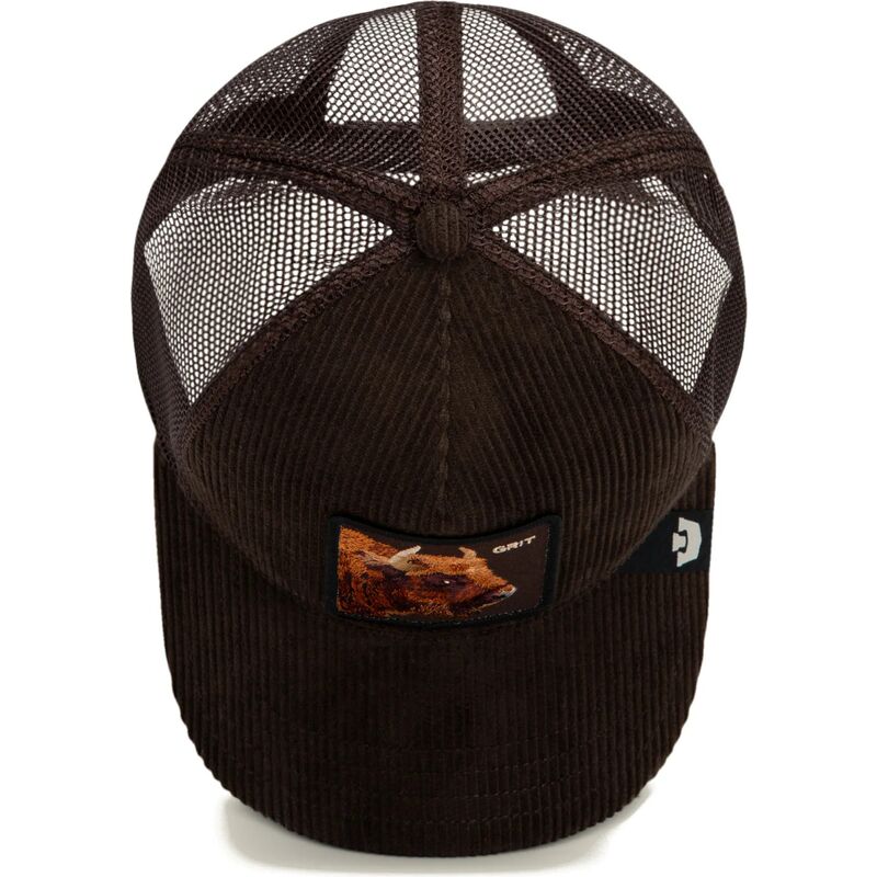 casquette-trucker-marron-buffle-corduroy-grit-ridgeline-the-farm-goorin-bros casquette-trucker-marron-buffle-corduroy-grit-ridgeline-the-farm-goorin-bros