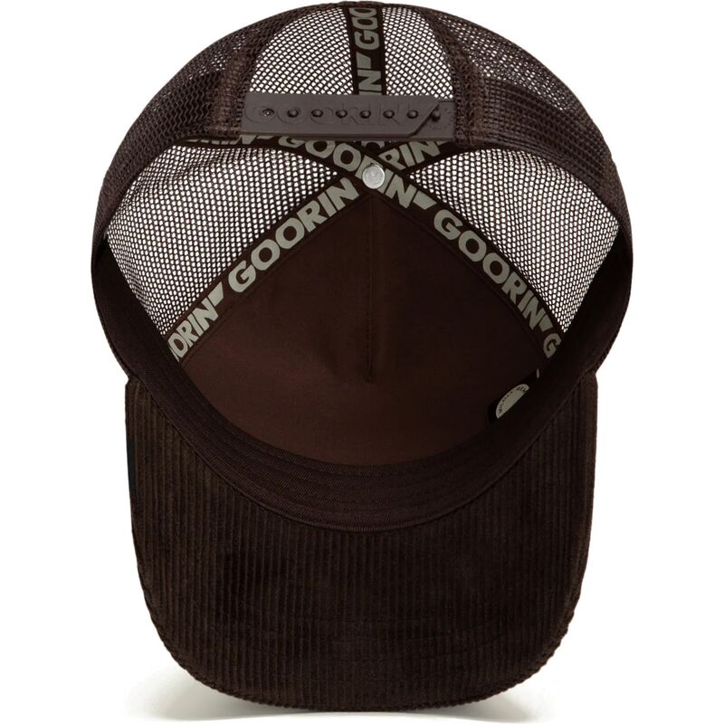 casquette-trucker-marron-buffle-corduroy-grit-ridgeline-the-farm-goorin-bros casquette-trucker-marron-buffle-corduroy-grit-ridgeline-the-farm-goorin-bros