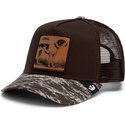 casquette-trucker-marron-et-camouflage-chien-engraved-dog-camo-glitch-the-farm-goorin-bros