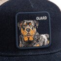 casquette-trucker-bleue-marine-et-beige-chien-guard-denim-after-dark-the-farm-goorin-bros