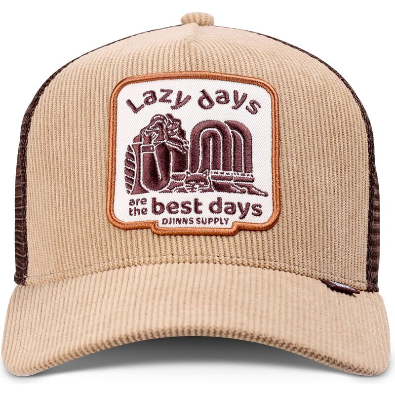 casquette-trucker-khaki-et-marron-hft-lazy-days-djinns casquette-trucker-khaki-et-marron-hft-lazy-days-djinns