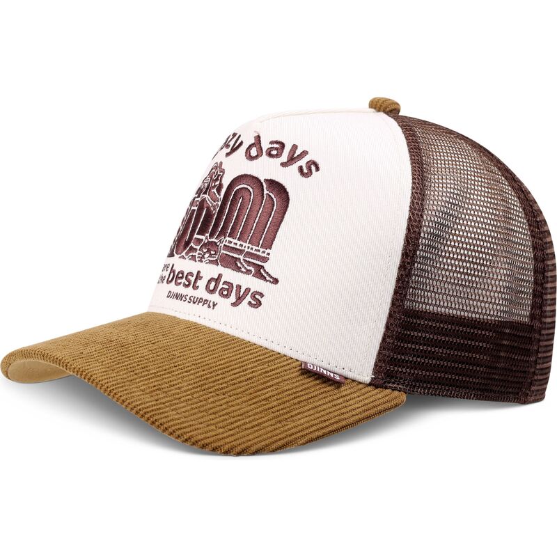 casquette-trucker-marron-et-blanche-hft-lazy-days-djinns casquette-trucker-marron-et-blanche-hft-lazy-days-djinns