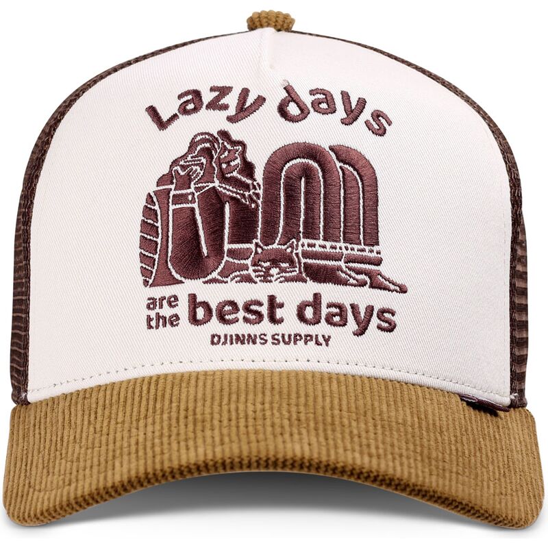 casquette-trucker-marron-et-blanche-hft-lazy-days-djinns casquette-trucker-marron-et-blanche-hft-lazy-days-djinns