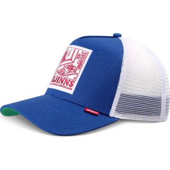 Casquette trucker bleue et blanche HFT LSCC Lazy Sunday Coffee Club Record Djinns