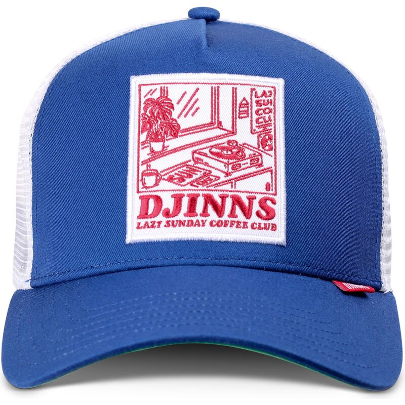 casquette-trucker-bleue-et-blanche-hft-lscc-lazy-sunday-coffee-club-record-djinns