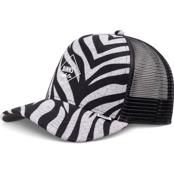 Casquette trucker noire HFT Rubbertigerstripes Djinns