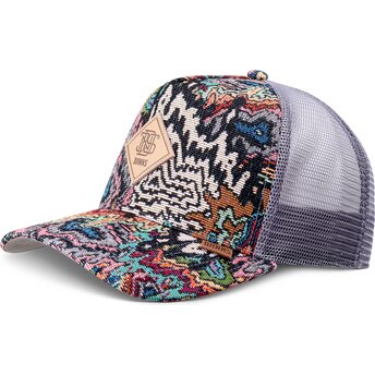 Casquette trucker multicolore et grise HFT Color Explo Djinns