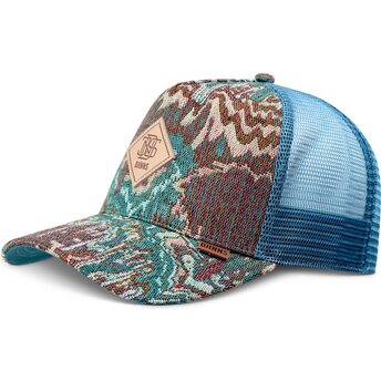 Casquette trucker multicolore et bleue HFT Color Explo Djinns