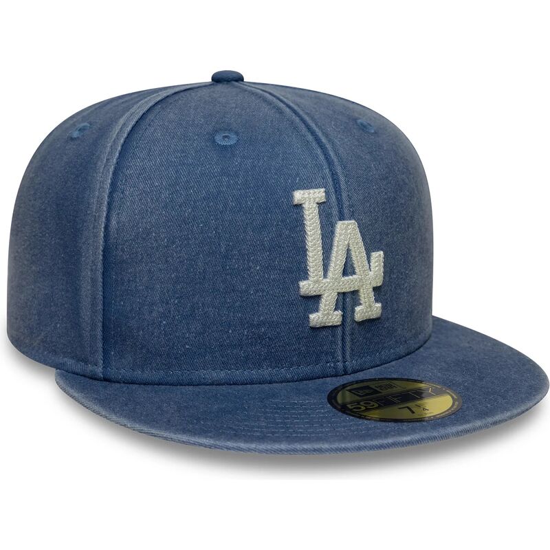 casquette-plate-bleue-ajustee-59fifty-washed-los-angeles-dodgers-mlb-new-era