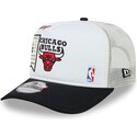 casquette-trucker-blanche-et-noire-hardwood-classics-9fifty-a-frame-precurved-chicago-bulls-nba-new-era