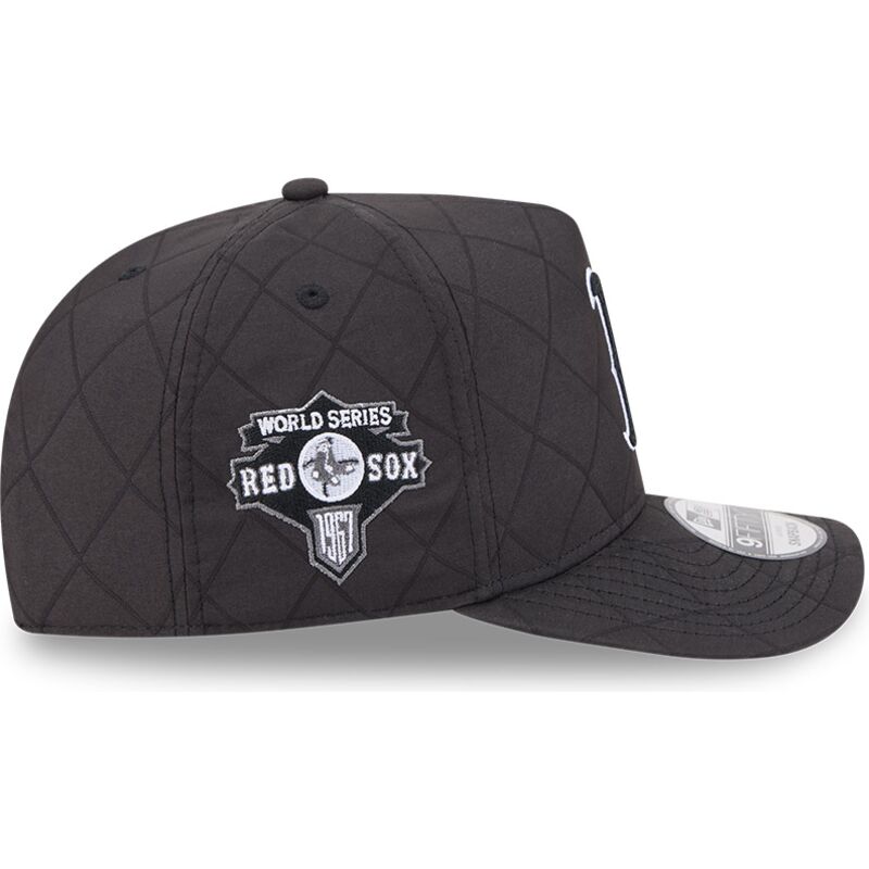 casquette-courbee-noire-snapback-avec-logo-noir-9fifty-a-frame-precurved-checkered-boston-red-sox-mlb-new-era