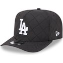 casquette-courbee-noire-snapback-9fifty-a-frame-precurved-checkered-los-angeles-dodgers-mlb-new-era