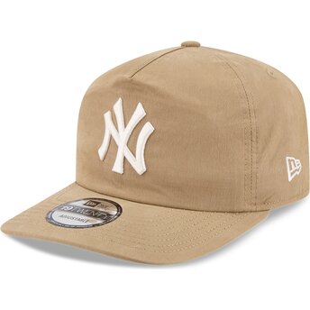 Casquette courbée beige snapback 19TWENTY Precurved New York Yankees MLB New Era