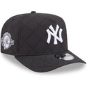 casquette-courbee-noire-snapback-9fifty-a-frame-precurved-checkered-new-york-yankees-mlb-new-era
