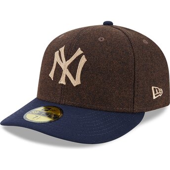 Casquette courbée marron et bleue ajustée 59FIFTY Precurved New York Yankees MLB New Era