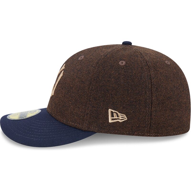 casquette-courbee-marron-et-bleue-ajustee-59fifty-precurved-new-york-yankees-mlb-new-era