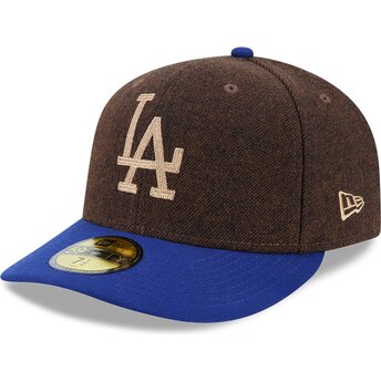 Casquette courbée marron et bleue ajustée 59FIFTY Precurved Los Angeles Dodgers MLB New Era