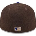 casquette-courbee-marron-et-bleue-ajustee-59fifty-precurved-los-angeles-dodgers-mlb-new-era