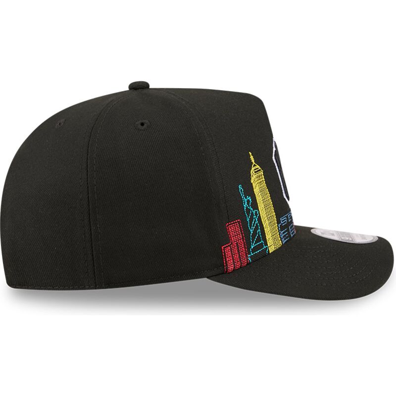 casquette-courbee-noire-snapback-9fifty-a-frame-precurved-skyline-new-york-yankees-mlb-new-era