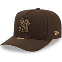 casquette-courbee-marron-snapback-9fifty-a-frame-precurved-visor-pin-new-york-yankees-mlb-new-era