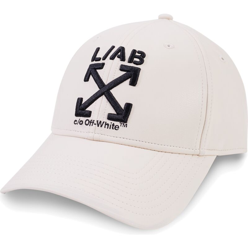 casquette-courbee-beige-ajustable-clamp-arrows-pu-leather-l-ab-c-o-off-white casquette-courbee-beige-ajustable-clamp-arrows-pu-leather-l-ab-c-o-off-white