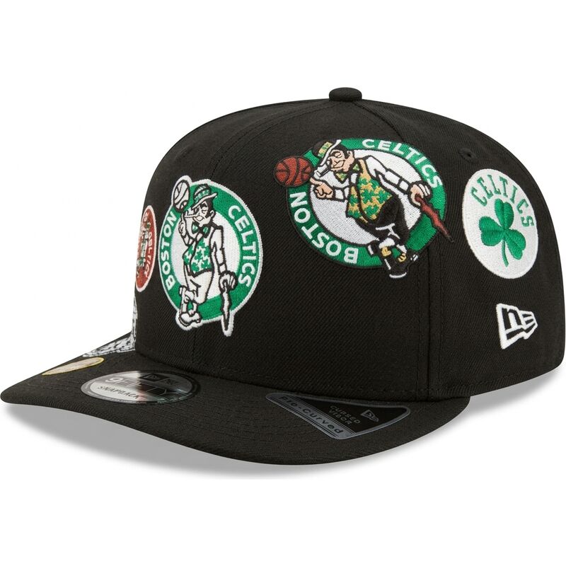 casquette-courbee-noire-snapback-9fifty-a-frame-precurved-multi-patch-boston-celtics-nba-new-era