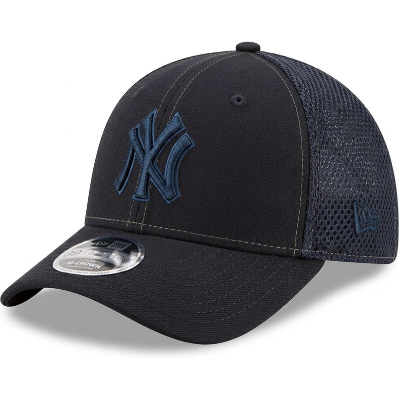 casquette-courbee-bleue-marine-ajustee-avec-logo-bleu-marine-39thirty-m-crown-neo-new-york-yankees-mlb-new-era casquette-courbee-bleue-marine-ajustee-avec-logo-bleu-marine-39thirty-m-crown-neo-new-york-yankees-mlb-new-era