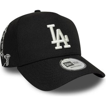 Casquette courbée noire snapback E Frame Mythical Icon Los Angeles Dodgers MLB New Era
