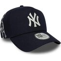 casquette-courbee-bleue-marine-snapback-e-frame-mythical-icon-new-york-yankees-mlb-new-era