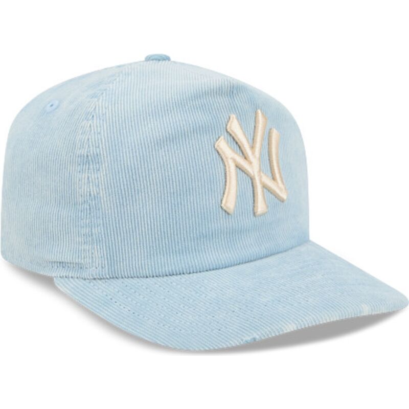 casquette-courbee-bleue-ajustable-19twenty-precurved-corduroy-pastel-new-york-yankees-mlb-new-era