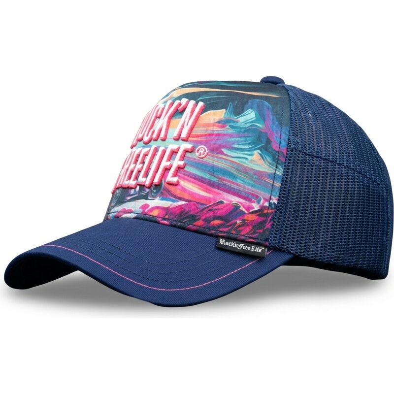 casquette-trucker-bleue-n243-ride-or-die-rocknfreelife
