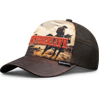 Casquette trucker marron N°236 Rodeo Rock’nFreeLife