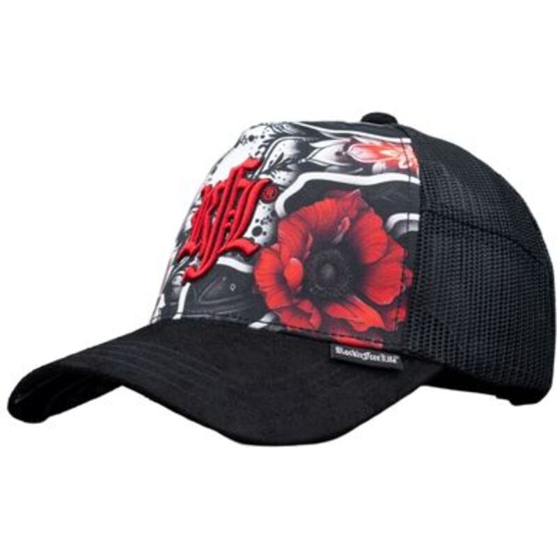 casquette-trucker-noire-n237-flower-rocknfreelife