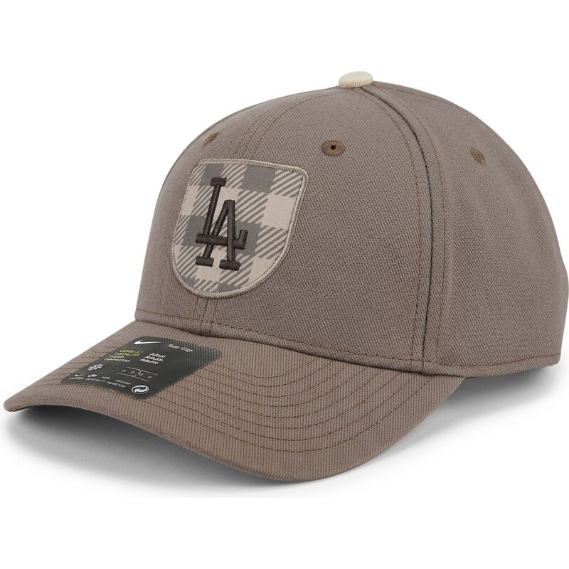 casquette-courbee-marron-snapback-dri-fit-rise-structured-los-angeles-dodgers-mlb-nike